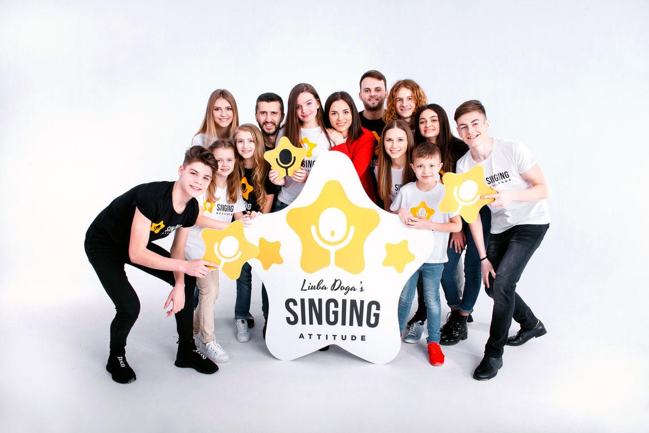Singing Attitude group image with Liuba Doga and students