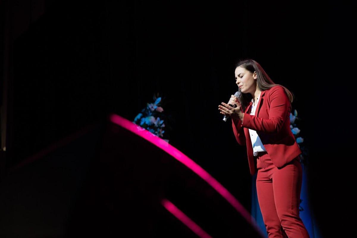 Liuba Doga performing live on stage